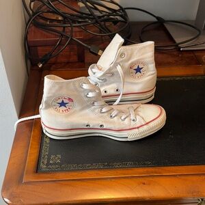 Converse White Canvas High-Tops